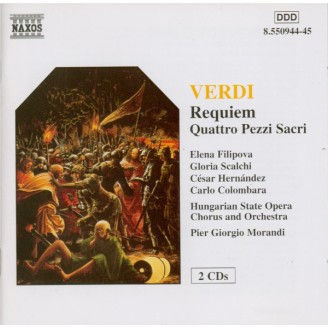 VERDI - Morandi - Messa da requiem, pour quatre voix solo, chur, et orc